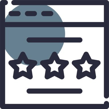 Web simgesi vektör illüstrasyonu