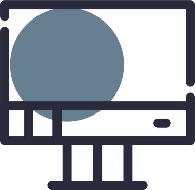Bilgisayar. Web simgesi basit illüstrasyon