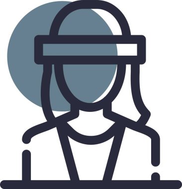 Avatar Adam. Basit illüstrasyon