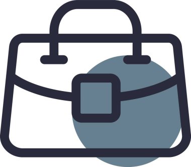 Çanta ikonu. Basit resimleme