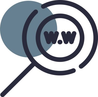 Arama sembollü büyüteç. arama ve analiz kavramı