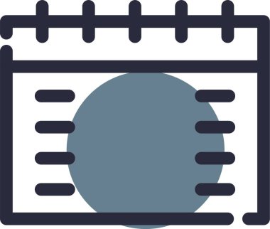 Takvim web simgesi basit illüstrasyon