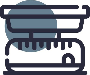 Filedoutline tarzında sepet arabası simgesi