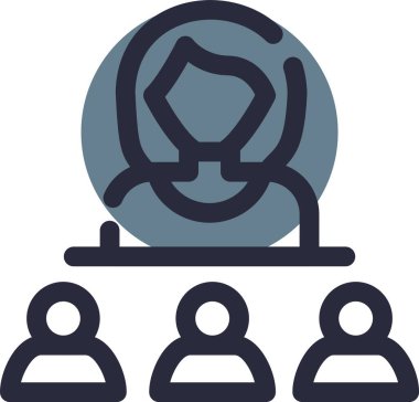 iş takımı simgesi vektör illüstrasyonu