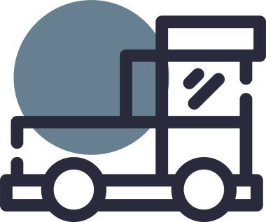 Kamyon. Web simgesi basit illüstrasyon