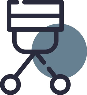 iş veri tablosu simgesi ana hat biçiminde