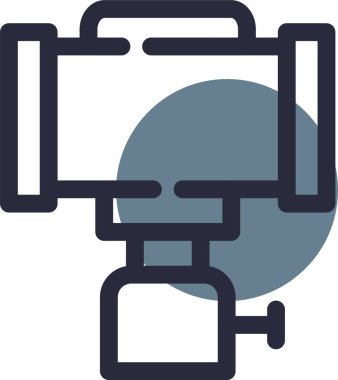 Kamera. Web simgesi basit illüstrasyon