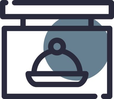 bilgisayar monitörü web simgesi, basit vektör illüstrasyonu