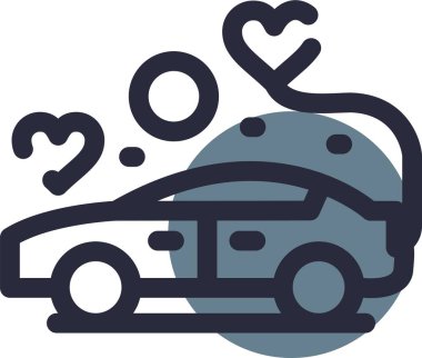 araba simgesi vektör illüstrasyonu