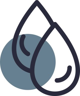 damla simgesi, vektör illüstrasyonu