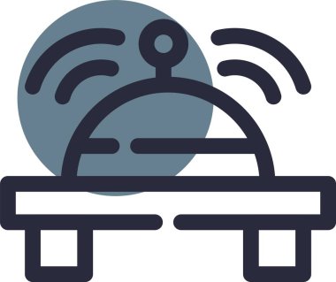 Kablosuz. Web simgesi basit illüstrasyon