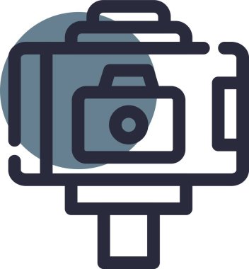 kamera kamera fotoğrafçılık simgesi doldurulmuş taslak biçimi