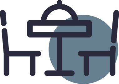 Spor salonu. Web simgesi basit illüstrasyon