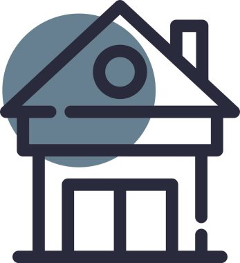 ev simgesi vektör illüstrasyonu