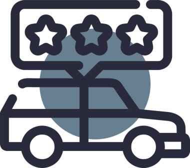 araba simgesi vektör illüstrasyonu