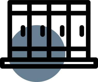 Hapishane simge vektör çizim