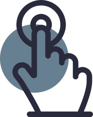 El çizimi vektör illüstrasyonu