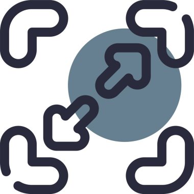 zincir simge vektör çizim