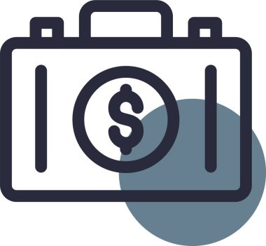 Para için. Web simgesi basit illüstrasyon