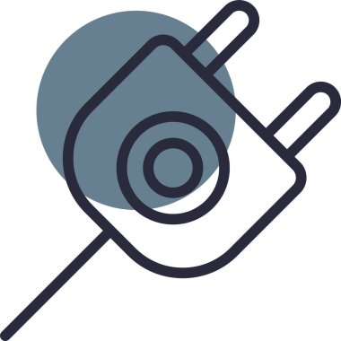 Yiyecek ve içecek ikonunun vektör illüstrasyonu