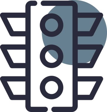 Yol simgesi, vektör illüstrasyonu