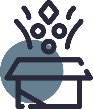 Çizgi film simgesinin vektör çizimi