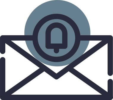 Vektör E- posta simgesi illüstrasyonu