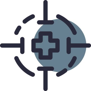 Bir virüs simgesinin vektör illüstrasyonu