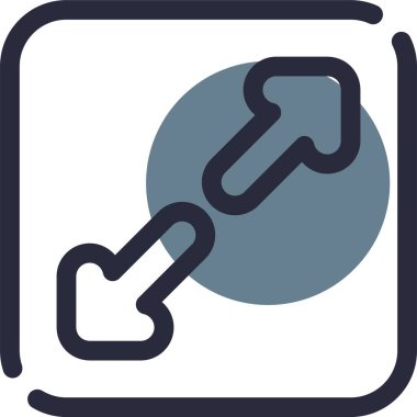 zincir bağlantısı simgesi doldurulmuş dış hat biçimi