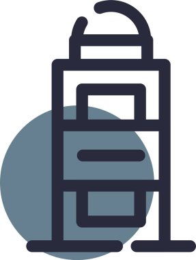 Bir çantanın vektör illüstrasyonu