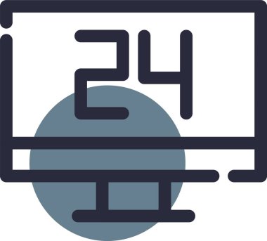 Takvim. Web simgesi basit illüstrasyon