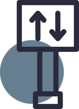 Ok. Web simgesi basit illüstrasyon