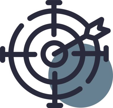 hedef simge vektör illüstrasyonu