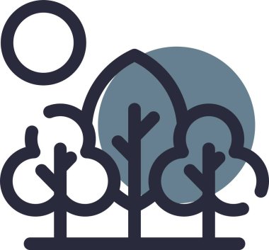 Ağaç. Web simgesi basit tasarım