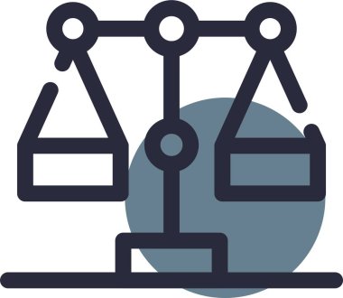 Denge. Web simgesi basit illüstrasyon