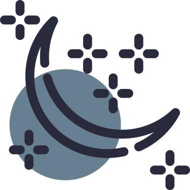 ay web simge vektör çizim