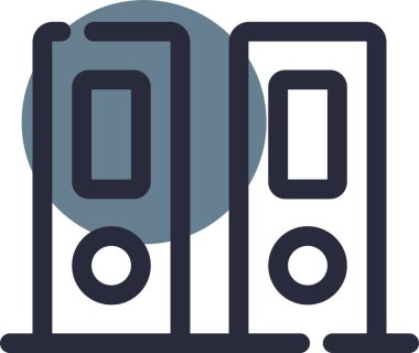 Modern bir simgenin vektör illüstrasyonu