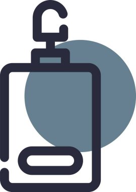 Şişe. Web simgesi basit illüstrasyon