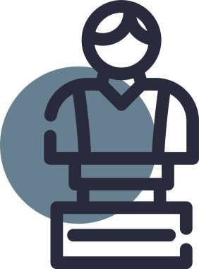 İnsan simgesinin vektör illüstrasyonu