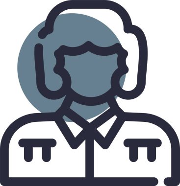 Merkezi işleç simgesini arayın, illüstrasyon vektör