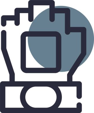 Bilgisayar izleyici simgesi ana hat biçiminde