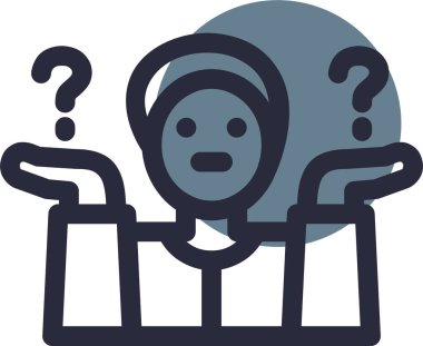 soru cevap simgesi, vektör, illüstrasyon