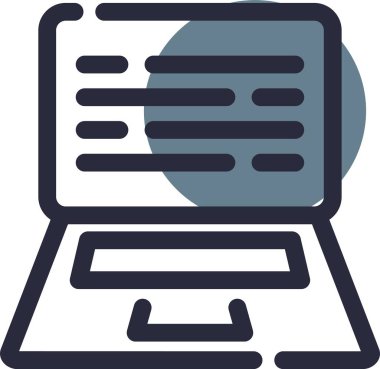 Bilgisayar. Web simgesi basit illüstrasyon