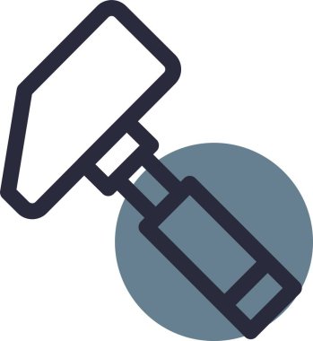 boya fırçası ikonu. özet vektör illüstrasyonu