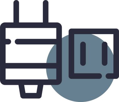 Benzin istasyonu vektör simgesi