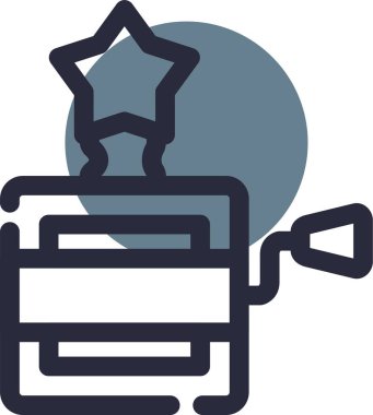 Modern otomatik simgenin vektör illüstrasyonu