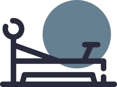 Yedek kulübesi Web simgesi basit illüstrasyon