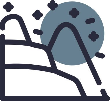 Çizgi film simgesinin vektör çizimi