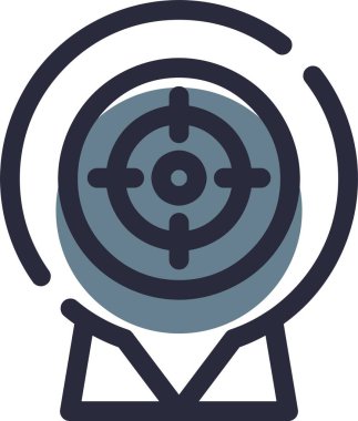 Hedef. Web simgesi basit illüstrasyon