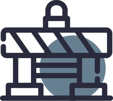 İnşaat endüstrisi simgesi - ana hatlar biçiminde